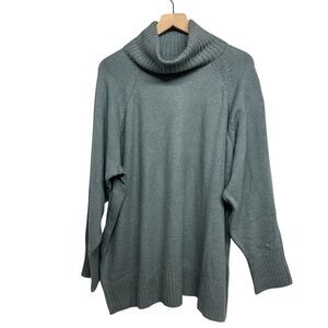 Old Navy SoSoft Blue Ribbed Knit Turtleneck Pullover Sweater XXL 785057-02 Cozy